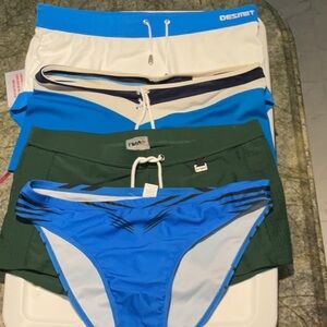 4 pair men’s swimwear